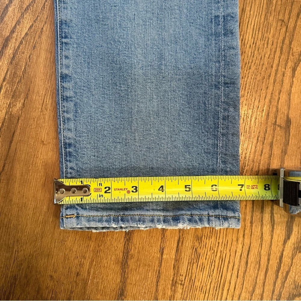 AGOLDE Isabel Slim Fit Boyfriend Dreamer Jeans Distressed Denim Size 25 - Picture 7 of 14